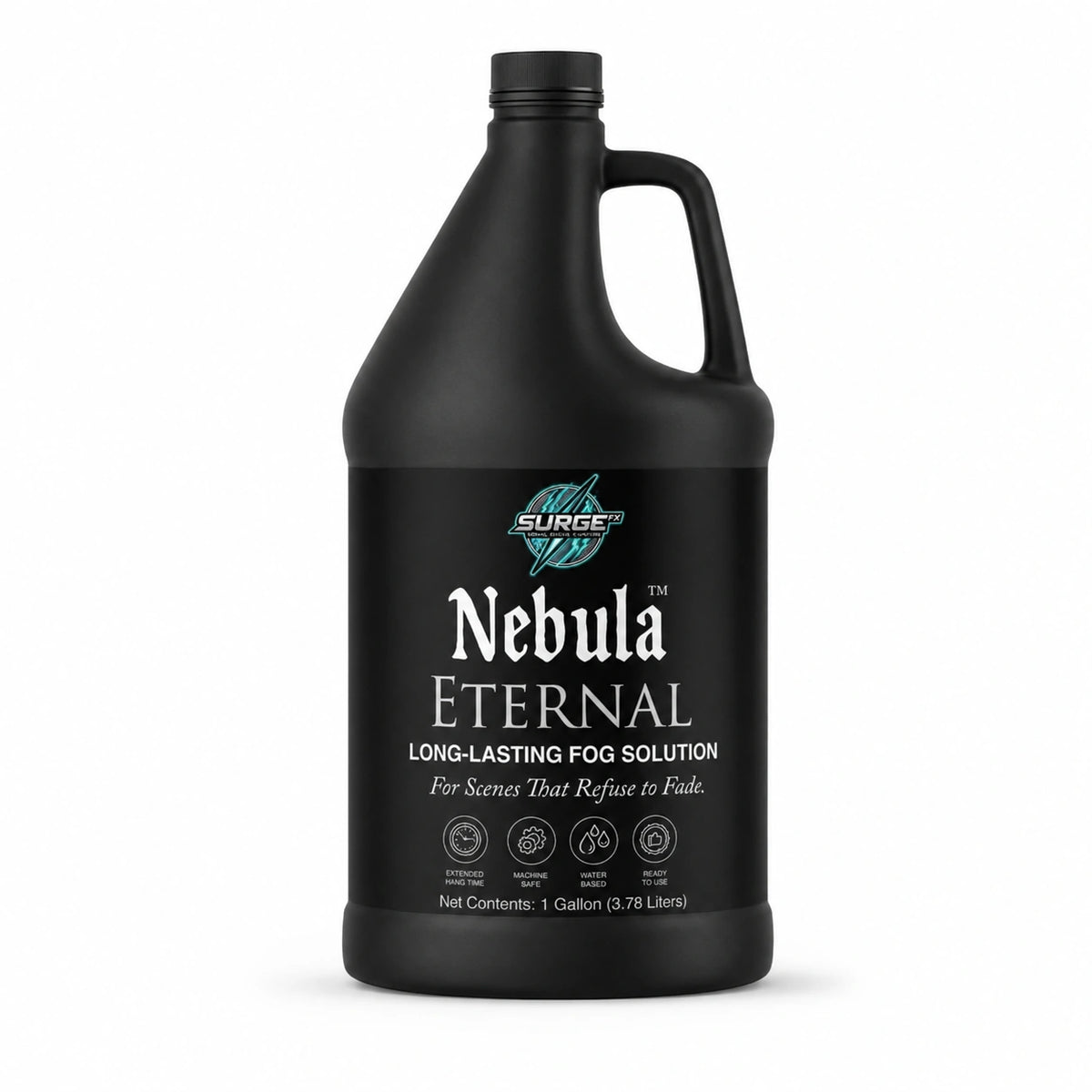 Nebula Eternal long-lasting fog solution jug detail image