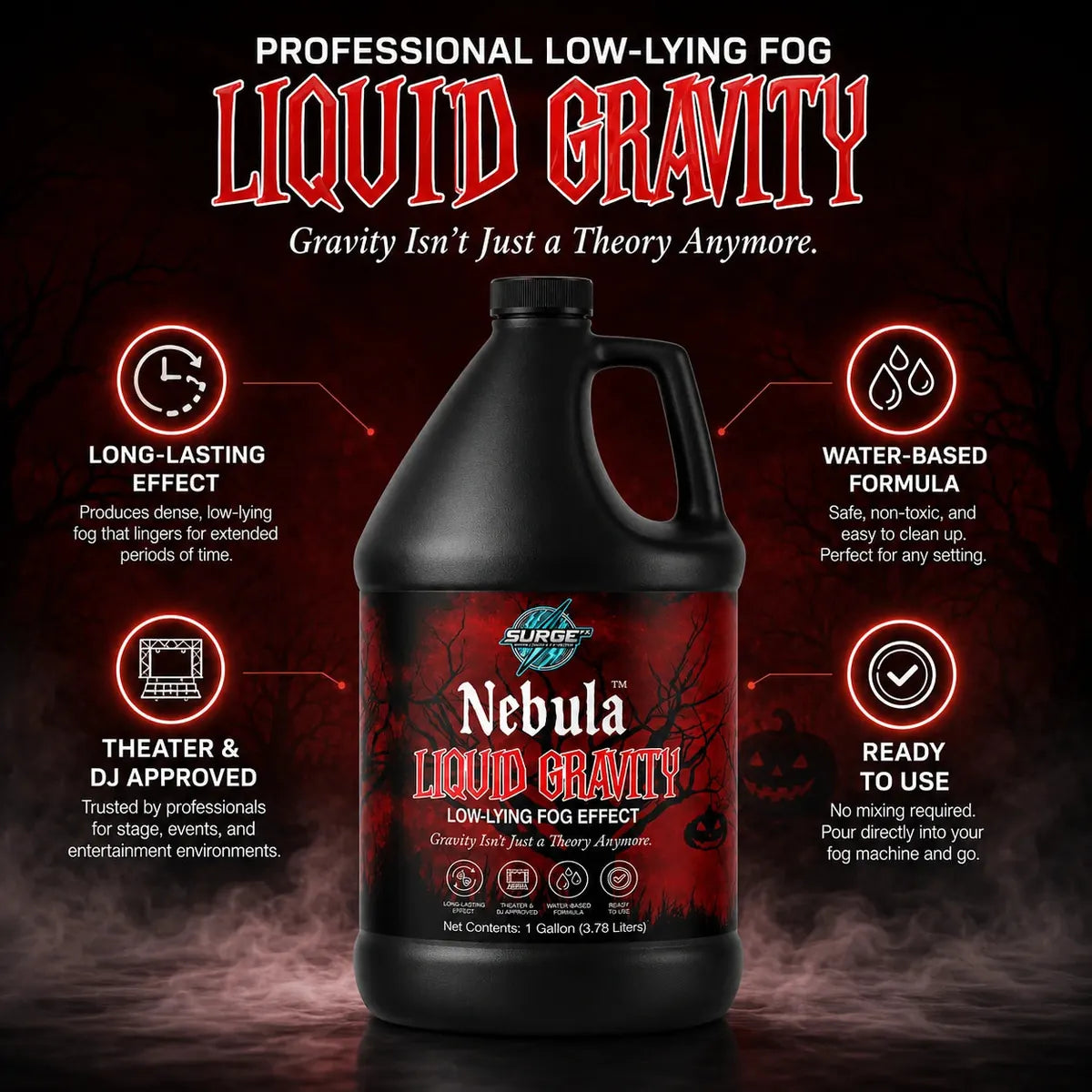 Nebula Liquid Gravity low-lying fog solution professional low-lying fog image