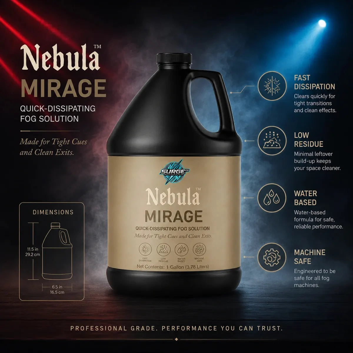 Nebula Mirage quick-dissipating fog solution promotion image