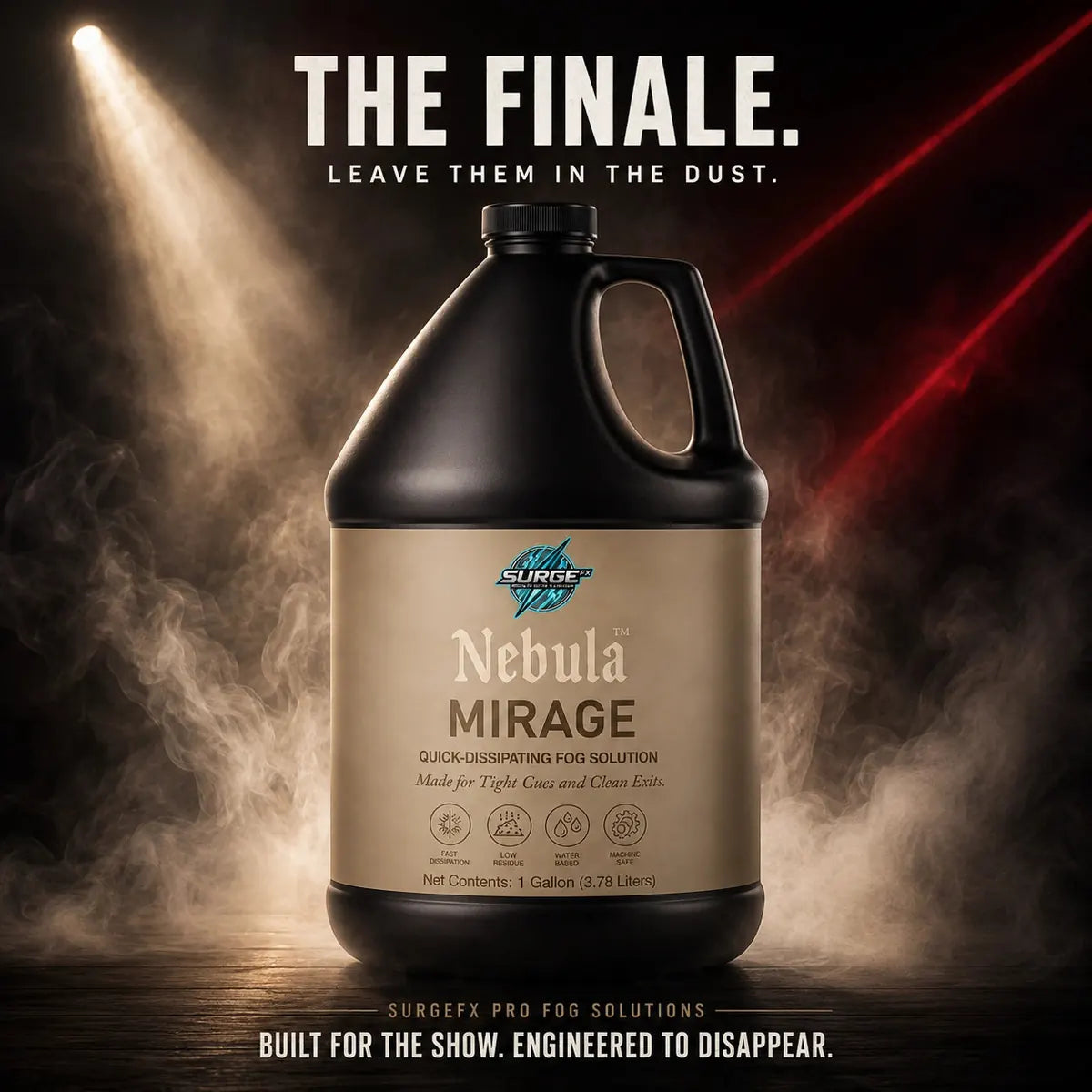 Nebula Mirage quick-dissipating fog solution finale promo image