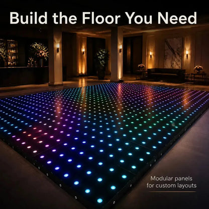 Custom Pixel LED Dance Floor layout configuration for professional event setup