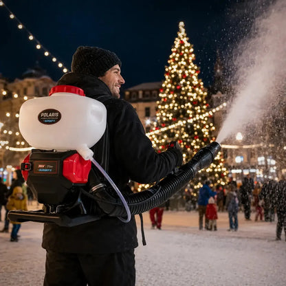 SurgeFX Polaris backpack snow machine holiday plaza lifestyle image