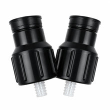 Two replacement foam machine spray nozzles on a clean white background with no text