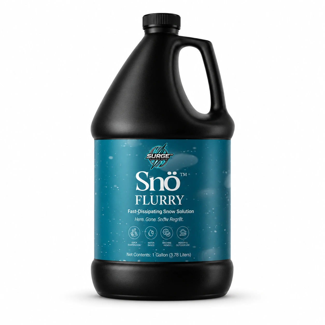 Sno-Flurry Quick Dissipating Snow Solution black bottle hero main