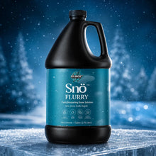 Sno-Flurry Quick Dissipating Snow Solution black bottle winter product shot