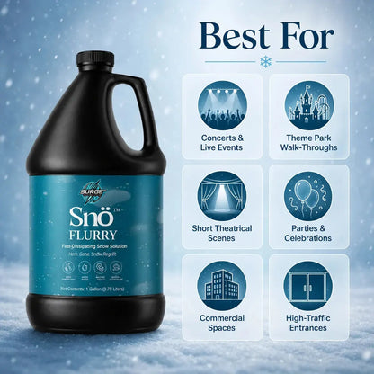 Sno-Flurry Quick Dissipating Snow Solution product advertisement