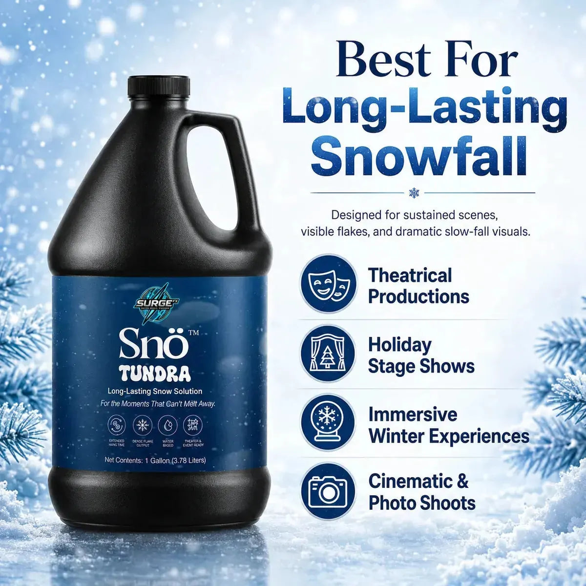 Sno Tundra Long Lasting Snow Solution event use-case / benefits image