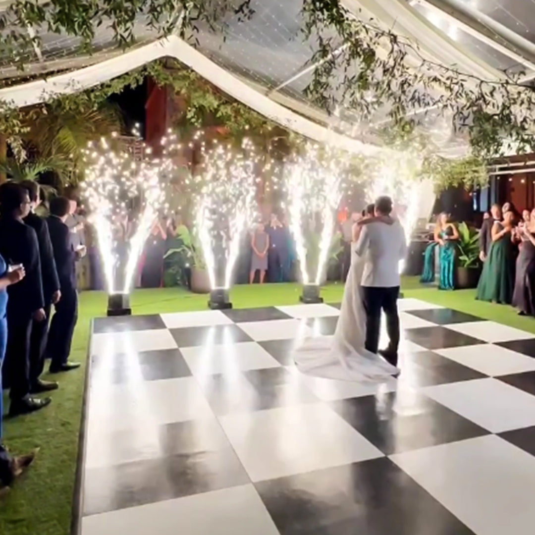 SurgeFX Sparknado – 360° Spinning Dual Nozzle Cold Spark Machine - SurgeFX