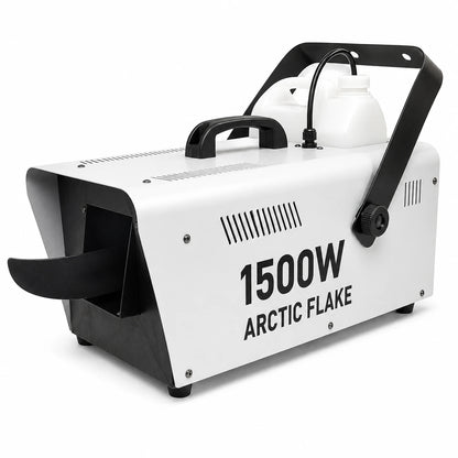 Arctic Flake 1500W snow machine hero image on a clean white background.
