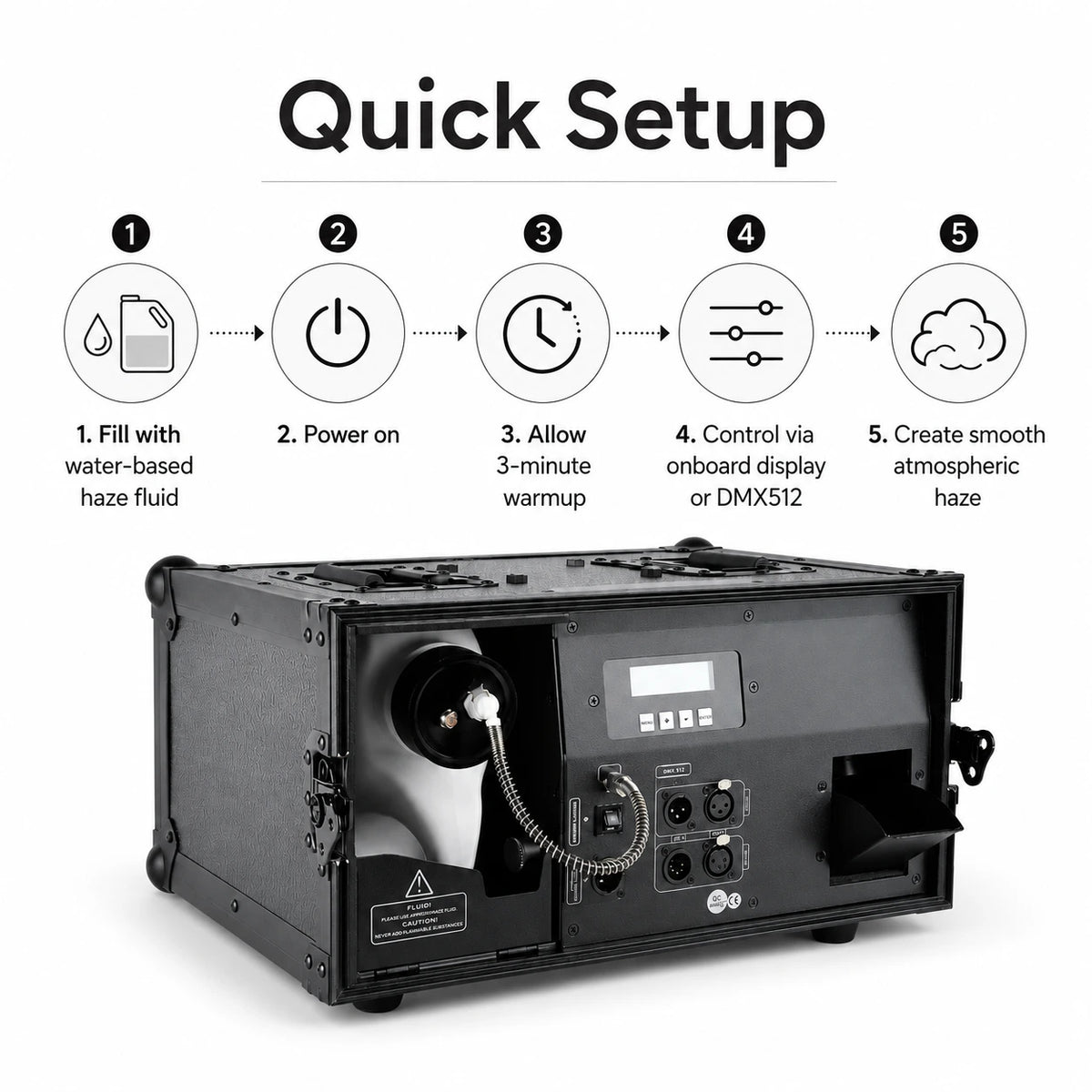 SurgeFX Banshee Haze Machine quick setup guide