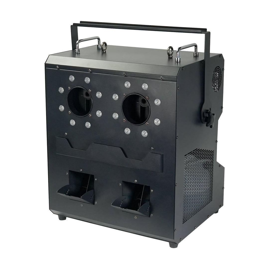 SurgeFX Cosmos2 - 2 Head RGB 3in1 LED Fog Smoke Bubble Machine - SurgeFX