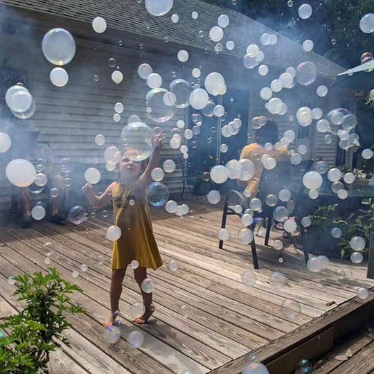 SurgeFX Cosmos2 - 2 Head RGB 3in1 LED Fog Smoke Bubble Machine - SurgeFX