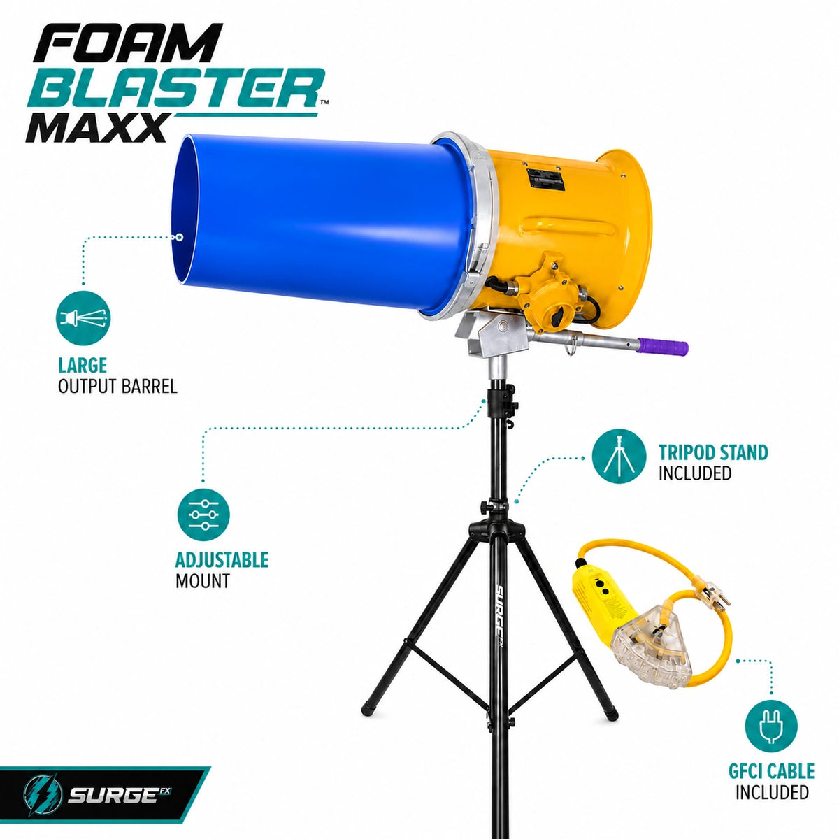 Foam Blaster Maxx detail shot - SurgeFX