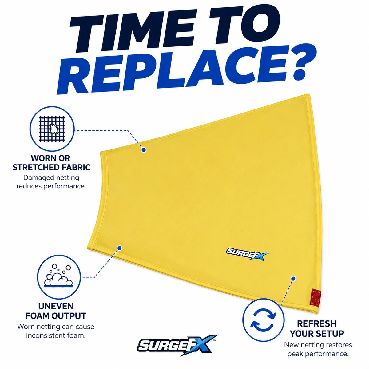 Foam Blaster Pro-X Netting (Replacement) (Cannon) - When To Replace