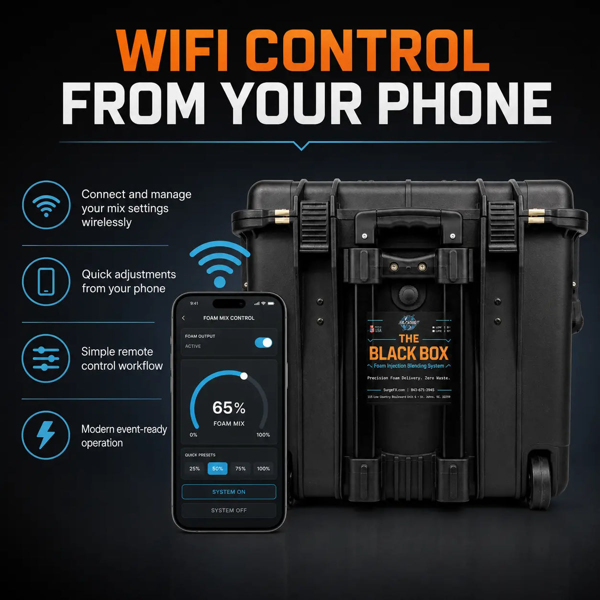 The Black Box (Injection Blending System) - Wifi Phone Control