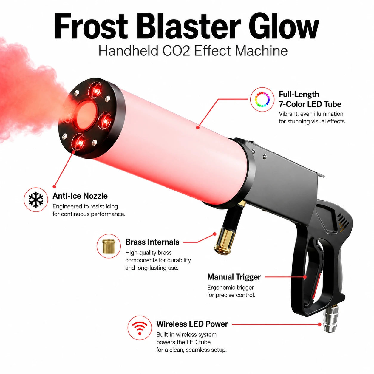 Frost Blaster Glow product features