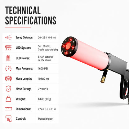 Frost Blaster Glow technical specifications