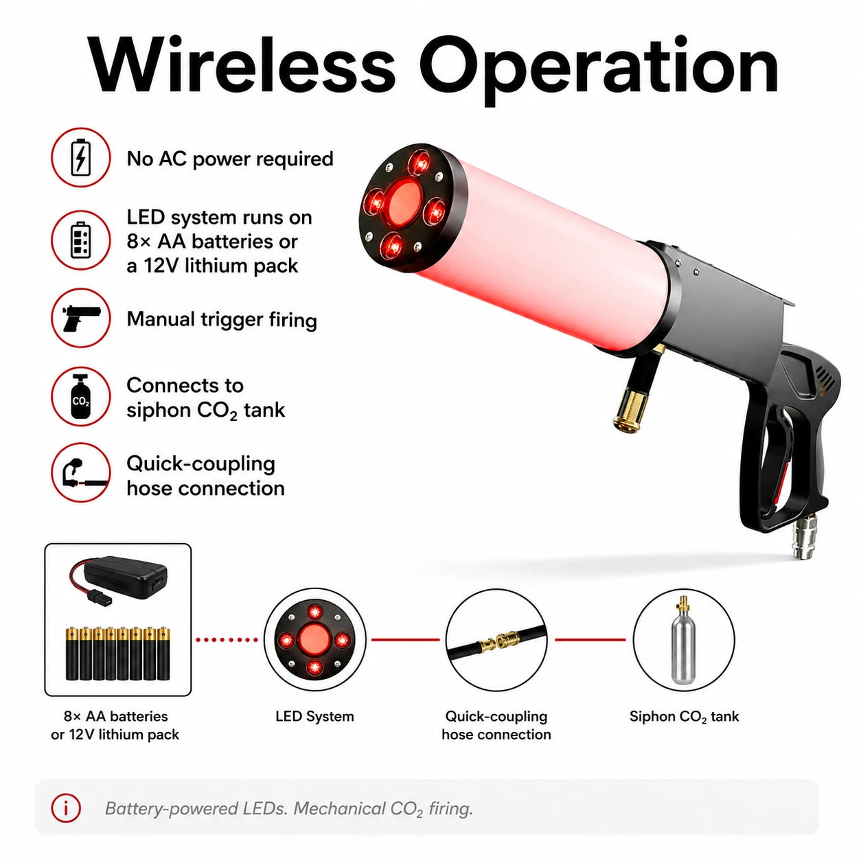 Frost Blaster Glow wireless operation