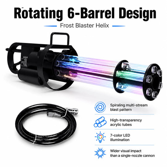 Frost Blaster Helix rotating six barrel design