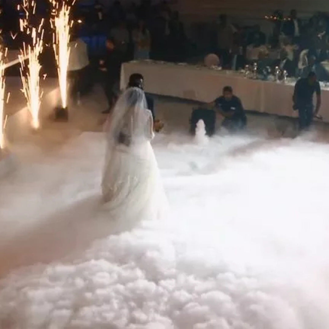 SurgeFX Hydra Dual Output Ground Fog Machine – 3000W Low - Lying Fog Effect System - SurgeFX