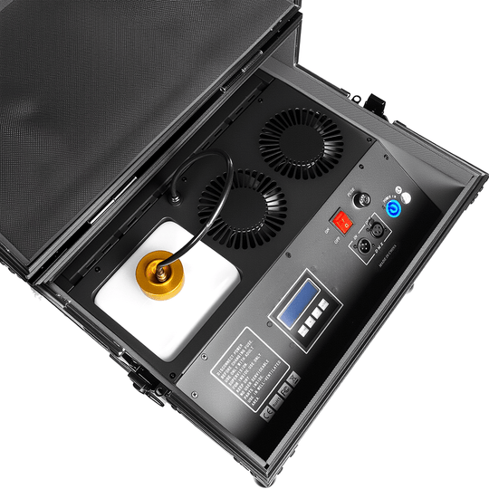 SurgeFX Hydra Dual Output Ground Fog Machine – 3000W Low - Lying Fog Effect System - SurgeFX