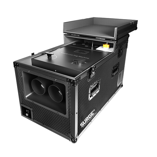 SurgeFX Hydra Dual Output Ground Fog Machine – 3000W Low - Lying Fog Effect System - SurgeFX
