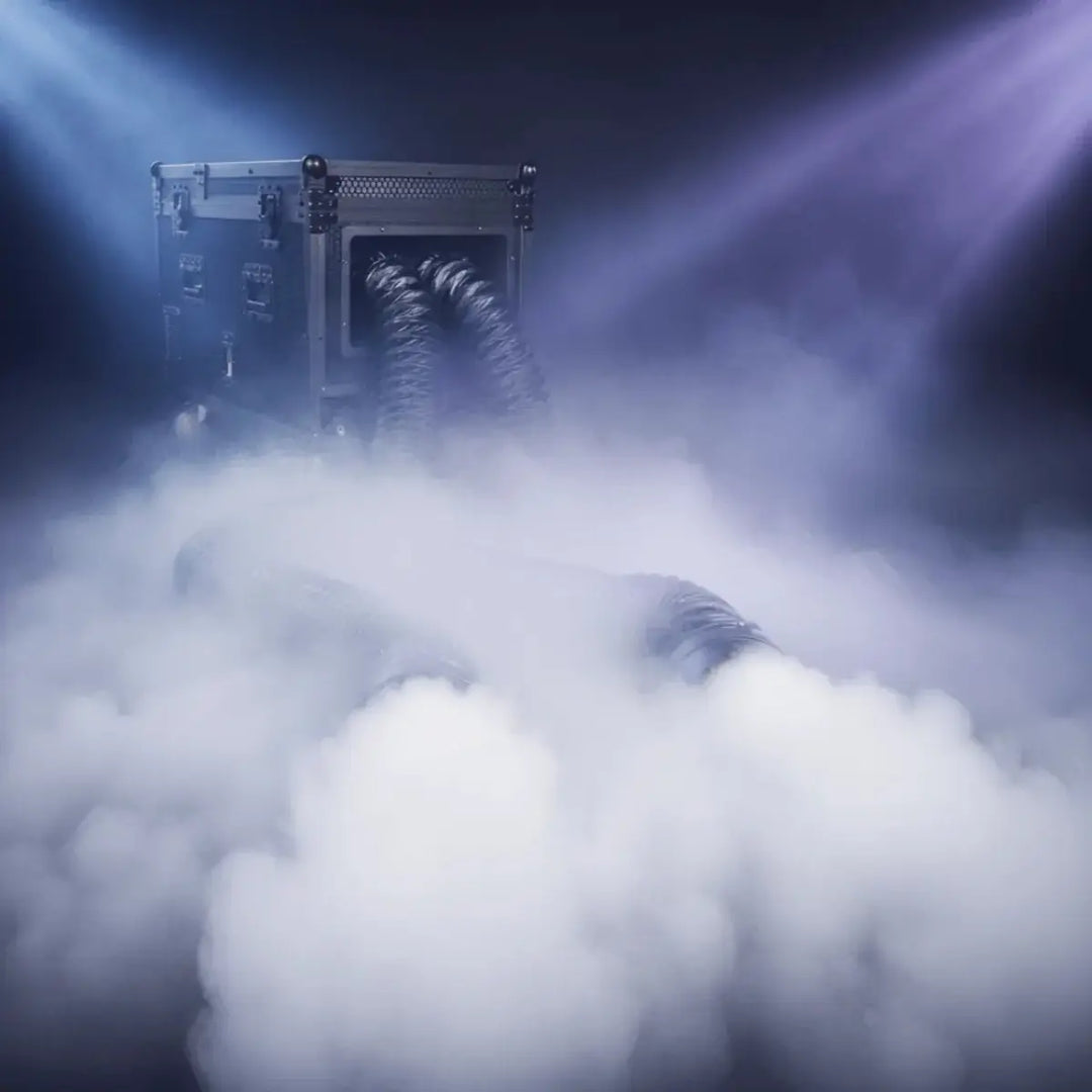 SurgeFX Hydra Dual Output Ground Fog Machine – 3000W Low - Lying Fog Effect System - SurgeFX
