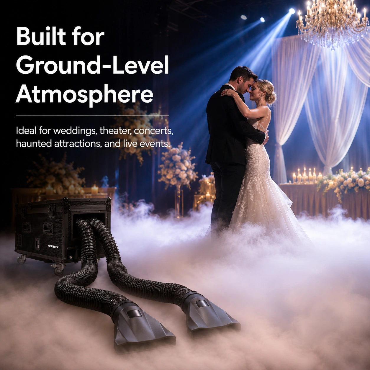 SurgeFX Hydra Low-Lying Fog Machine wedding ground fog
