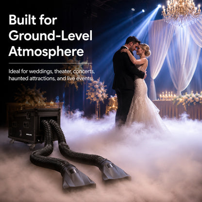 SurgeFX Hydra Low-Lying Fog Machine wedding ground fog