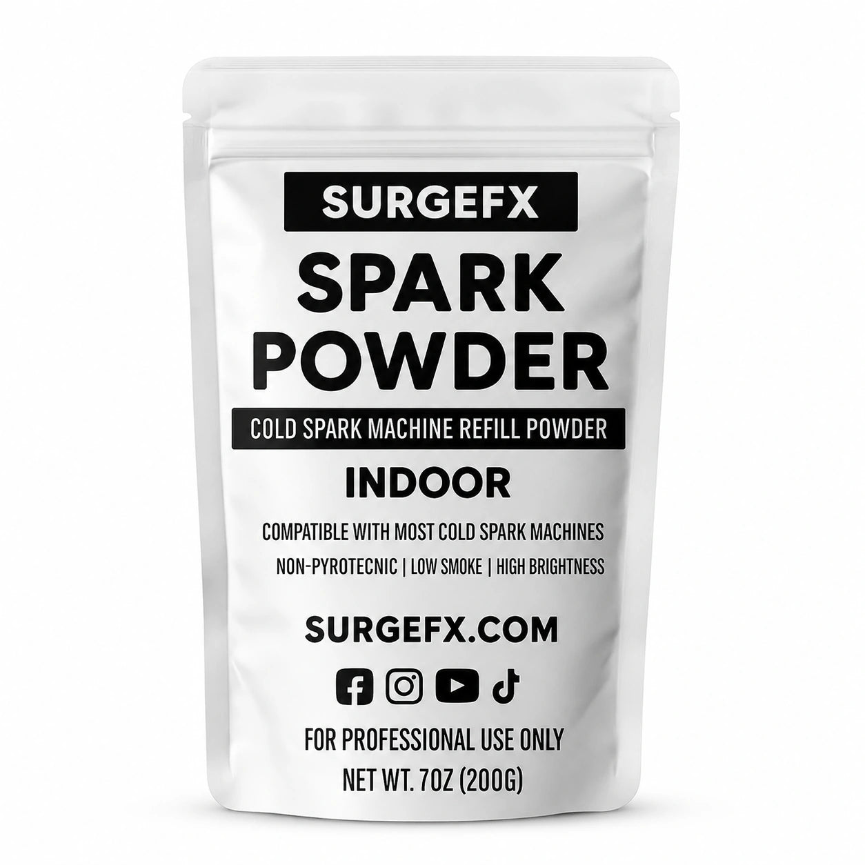 SurgeFX Indoor Cold Spark Powder hero image
