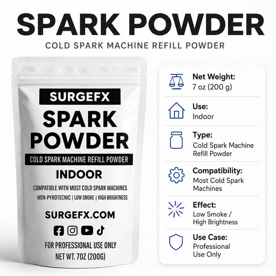 SurgeFX Indoor Cold Spark Powder product details