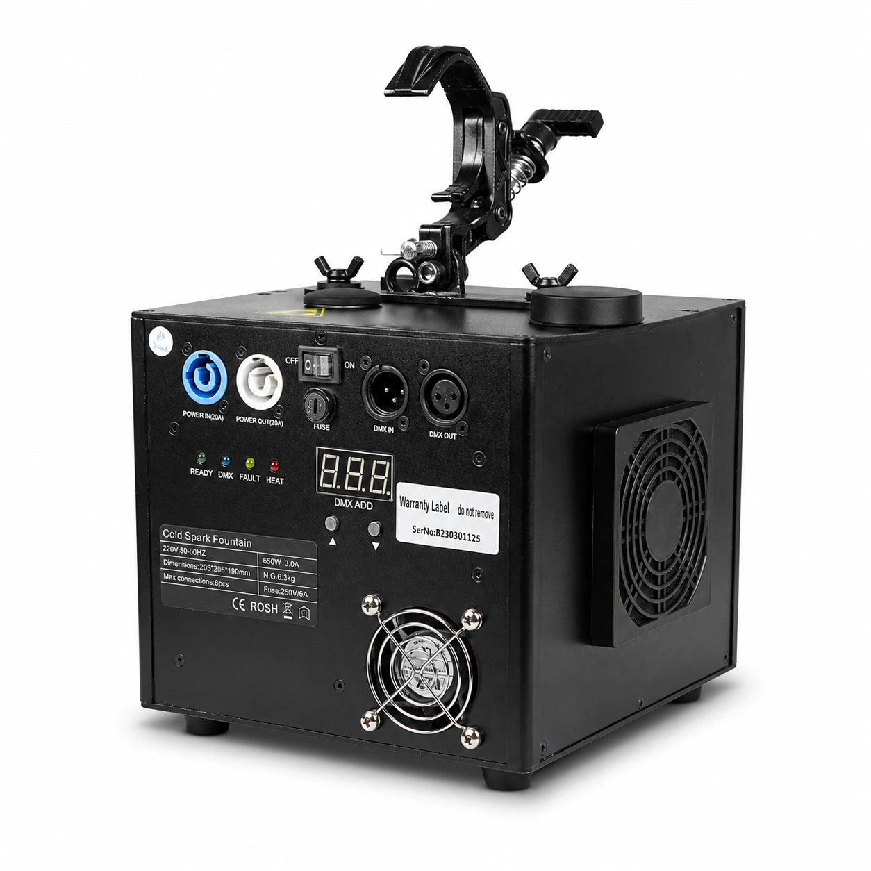 SurgeFX Inverta Spark 600 Waterfall Cold Spark Machine hero image