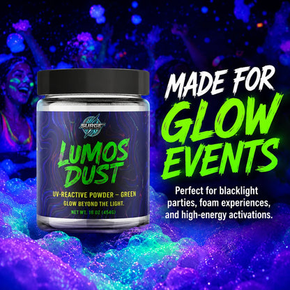 Lumos Dust - UV Glow Foam Powder - Made For Glow Events