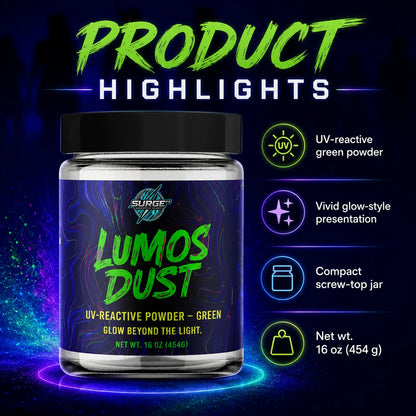 Lumos Dust - UV Glow Foam Powder - Product Highlights