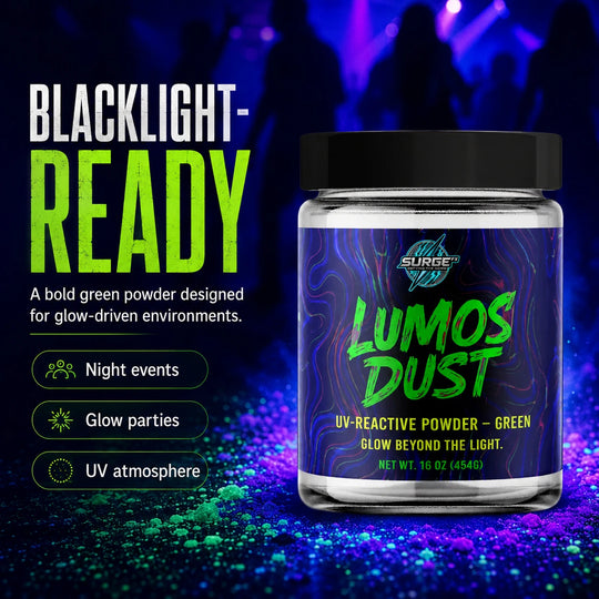 Lumos Dust - UV Glow Foam Powder - Blacklight Ready