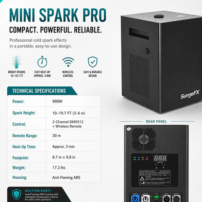 SurgeFX Mini Spark Pro feature brochure