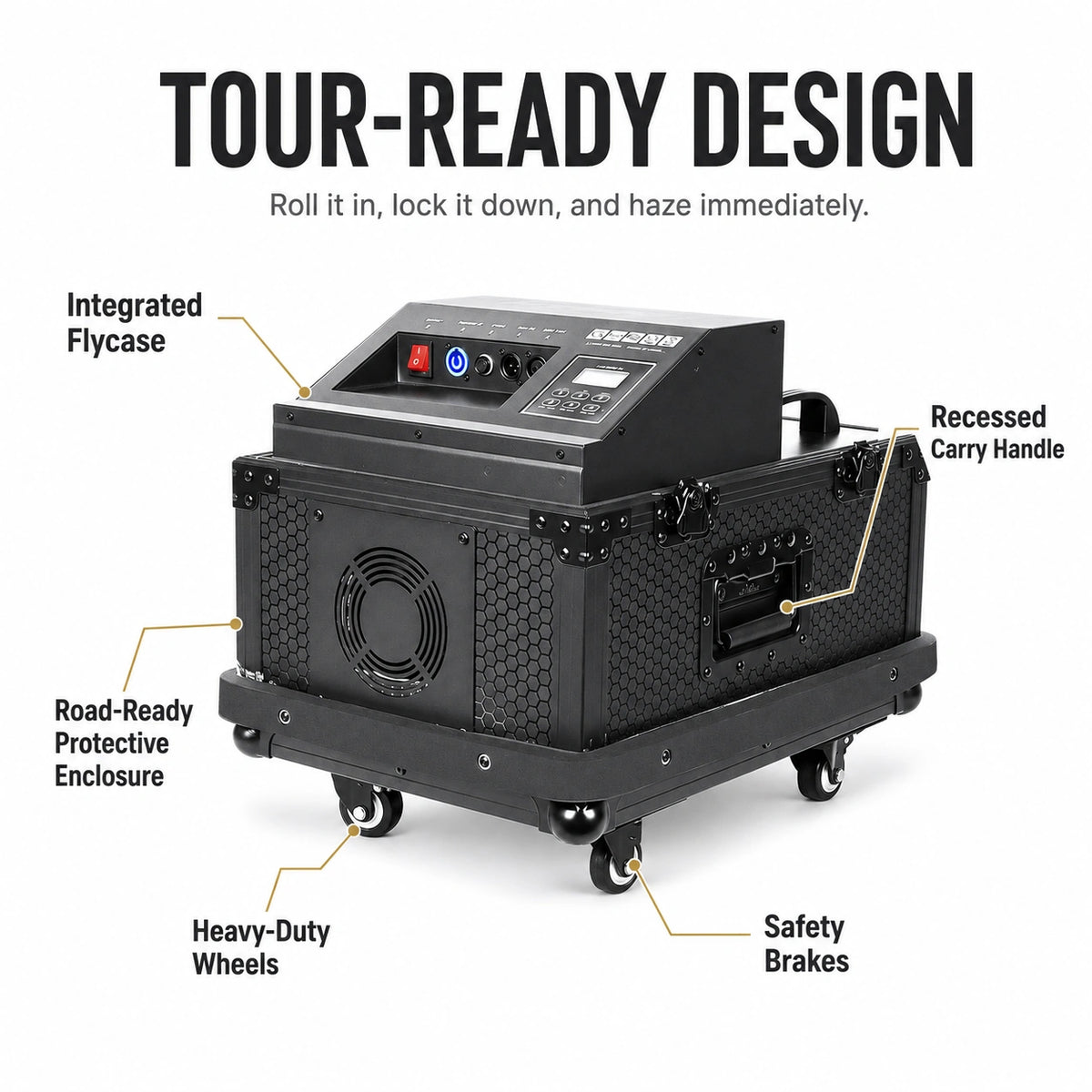 SurgeFX Phantom Haze Machine rugged tour ready design