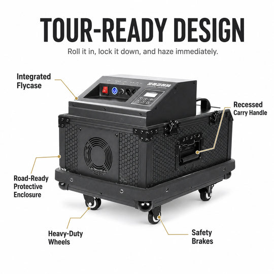 SurgeFX Phantom Haze Machine rugged tour ready design