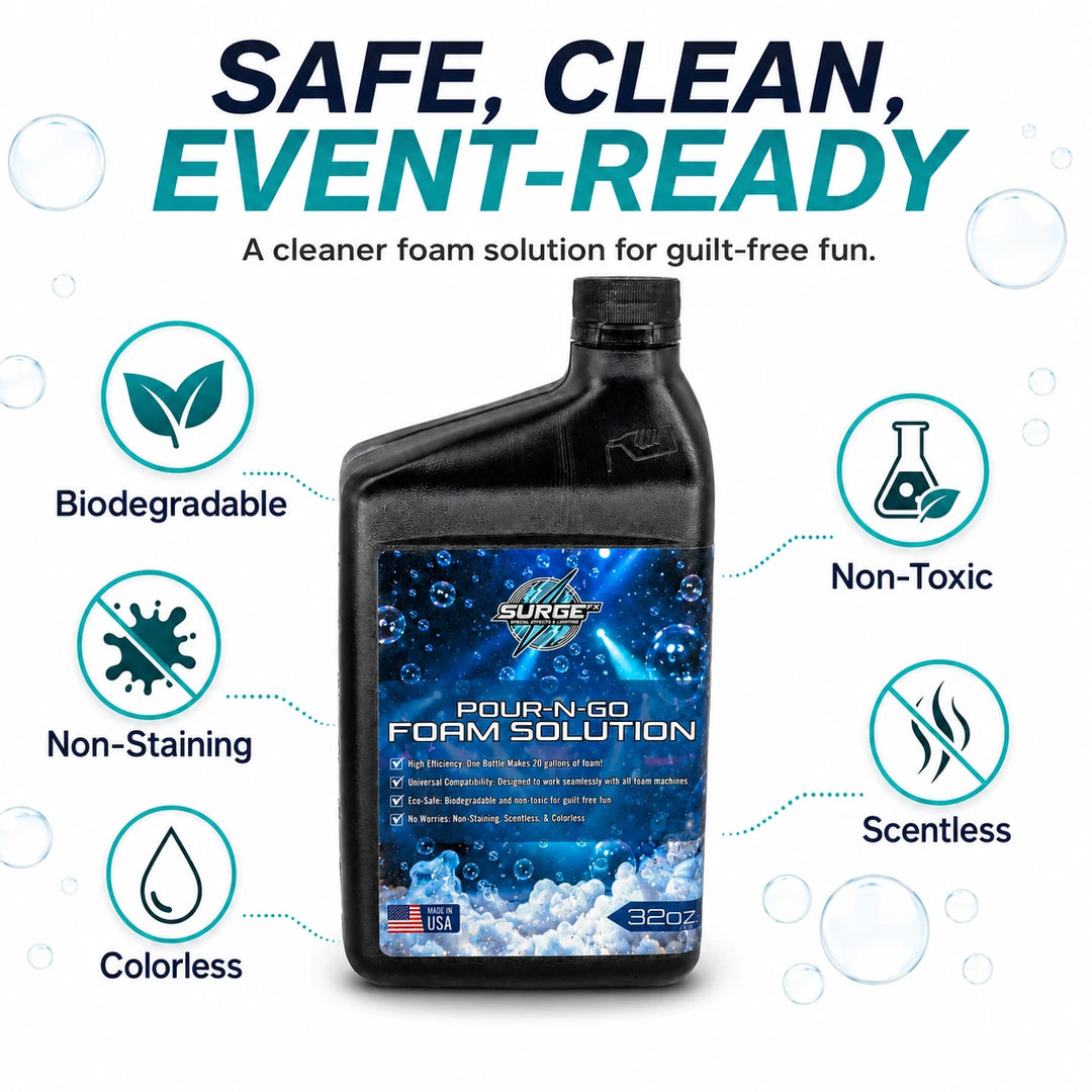 32oz Foam Solution – Pour & Go - Safe Clean Event Ready