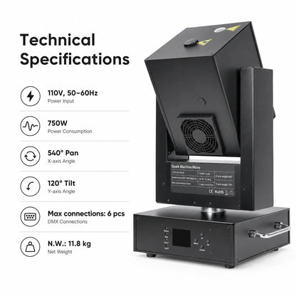 SurgeFX Rota Spark 750 technical specifications