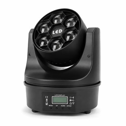 SF-BE615 mini bee eye LED moving head light hero image on a clean white background.