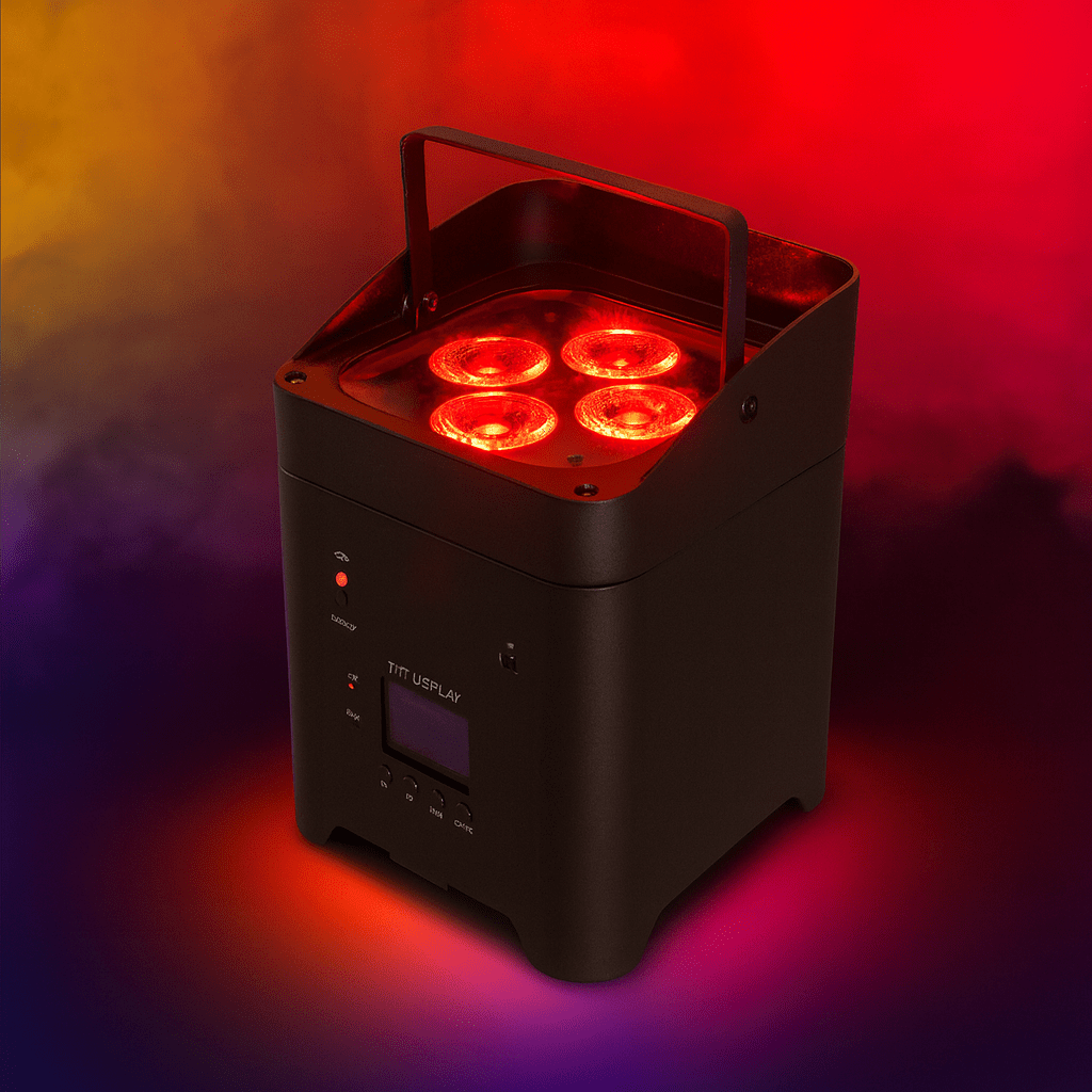 SurgeFX SF - BP418 Wireless Battery - Powered 4 LED Uplight - SurgeFX