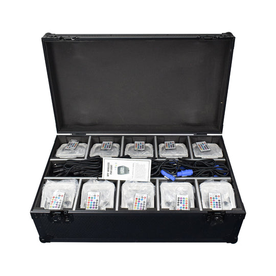 SurgeFX SF - BP418 Wireless Battery - Powered 4 LED Uplight - SurgeFX