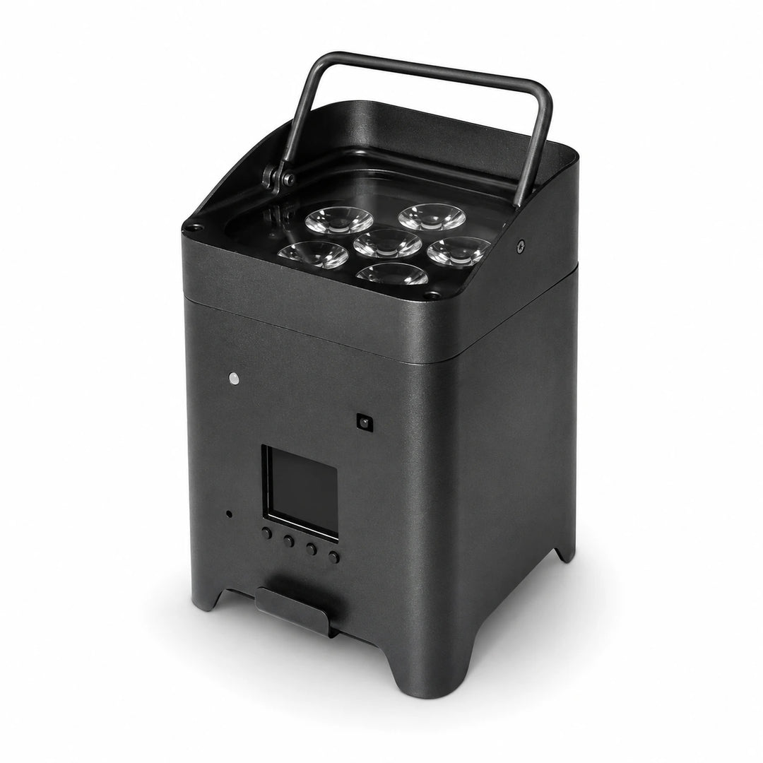 SurgeFX wireless battery powered uplight hero image on a clean white background
