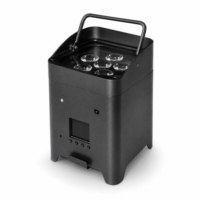 SurgeFX wireless battery powered uplight hero image on a clean white background