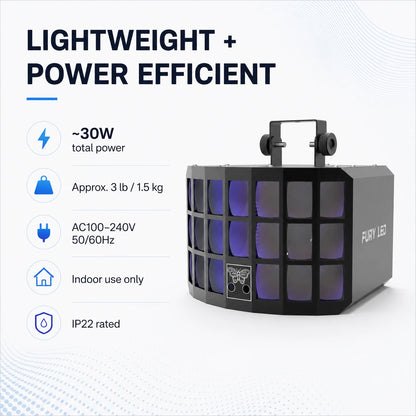 SF-DL2000 lightweight power-efficient derby light with indoor IP22 rating.
