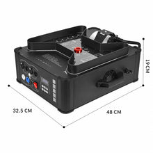 SF-VF3000 Aurora Jet vertical LED fog machine product shot on a clean white background.
