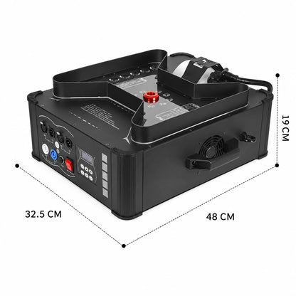 SF-VF3000 Aurora Jet vertical LED fog machine product shot on a clean white background.