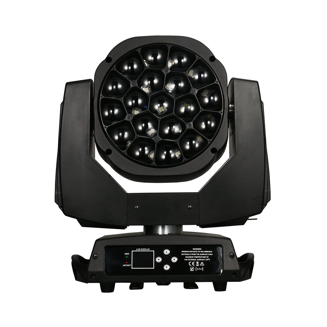 SurgeFX SF - ZW1915 Bee Eye LED Zoom Wash Moving Head Light - SurgeFX