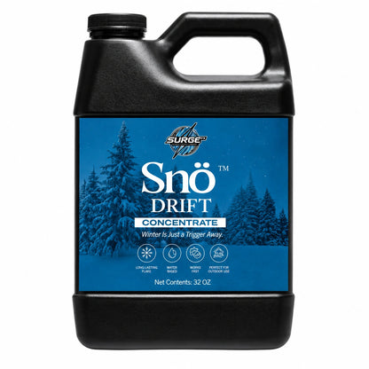 Snö Drift concentrated snow solution bottle on a clean white background